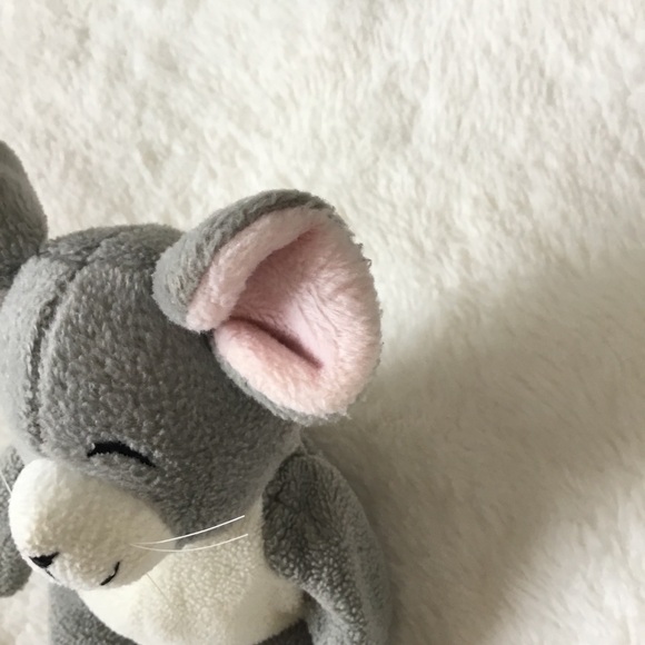 Mary Meyer Gray and White Plush Mouse Toy - Picture 2 of 10